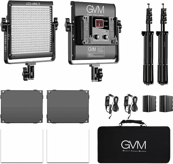 Gvm 2 Pack Led Video Lighting Kits 